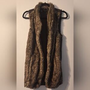 Maurices Faux Fur And Knit Vest
